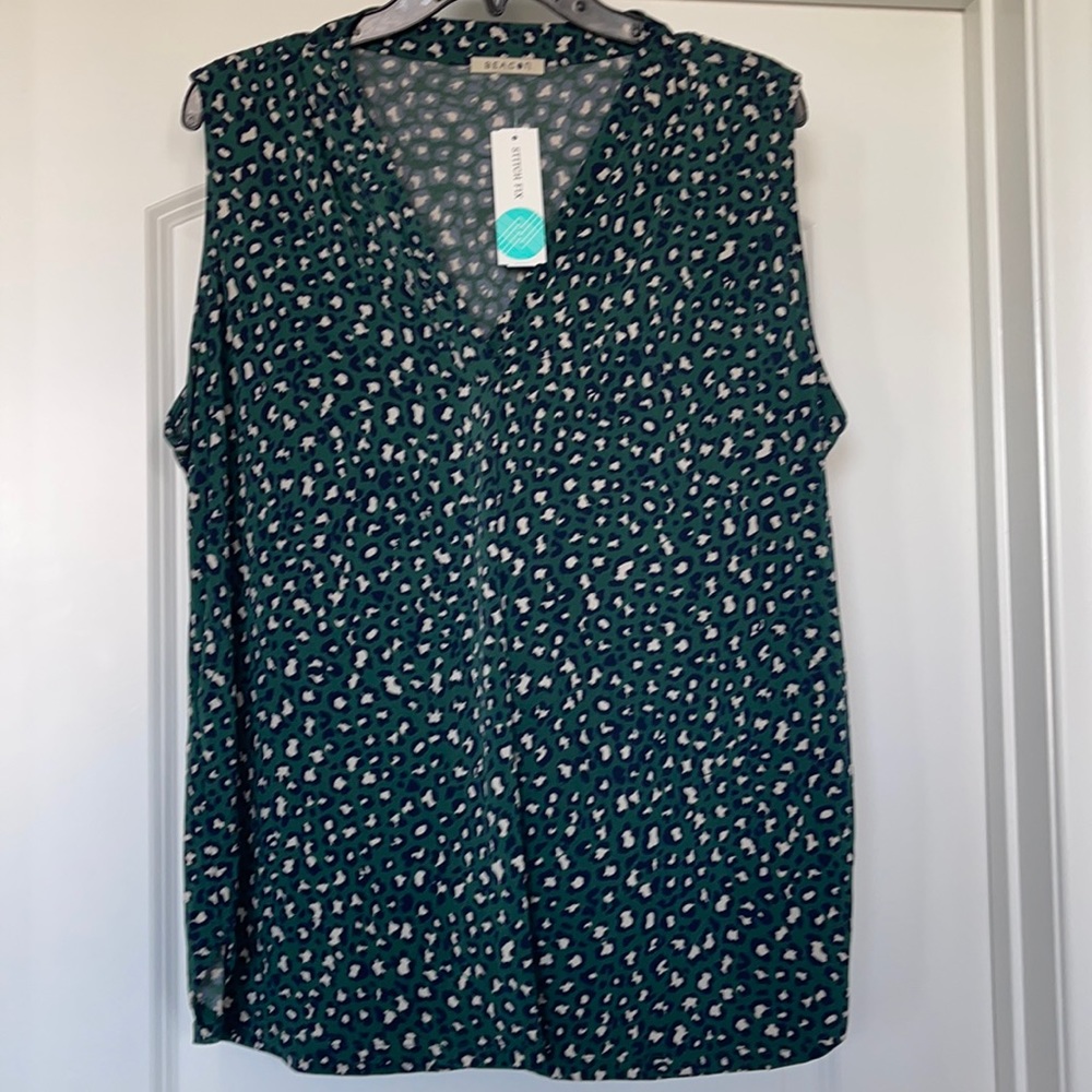 Beacon leopard blouse
